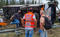 18 injured in bus crash in northern Israel