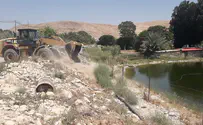 המנהל האזרחי סגר מאגרי מים לא חוקיים