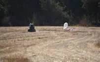 תיעוד: טיפול בבלון נפץ בעוטף עזה