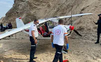 מטוס קל התרסק בנתניה, הטייס במצב קל