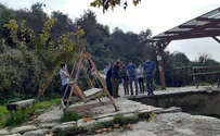 כוחות הביטחון הגיעו לתכנן את ההרס