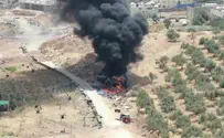 זיהום אוויר משריפת צמיגים פיראטית