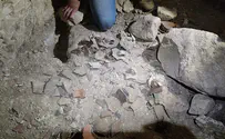 תיעוד נדיר: פלסטינים שודדים עתיקות