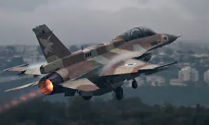 F-16 drops munitions in Jezreel Valley