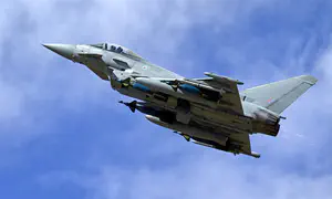 Fighter jets escort the Iranian delegation