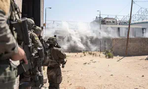 Soldiers still waiting for a chance to cool down
