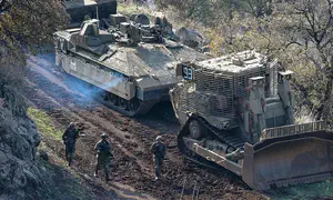 Hezbollah drones strike unmanned engineering vehicles