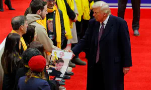 Captivity survivors, murdered hostages' wife appeal to Trump