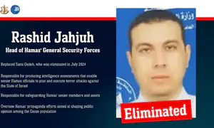 Head of Hamas General Security Forces eliminated