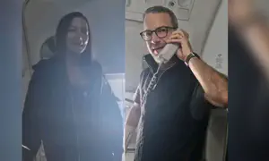 יעל אלכסנדר ואדם בוהלר בטיסה לישראל