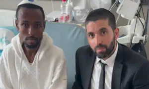 גדי קינדה בתיעוד ראשון מבית החולים
