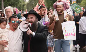 Jerusalem thoroughfare transformed by joyful Lag Ba'omer parade