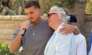 ליאם גולן ריגש באזכרה של עמית בן יגאל