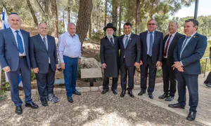 Monument rededicated at Yad Vashem for Rescue and Liberation Day