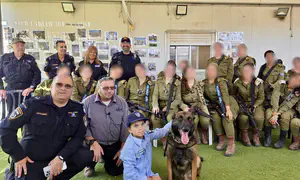 IDF and police fulfill dream for child with special needs