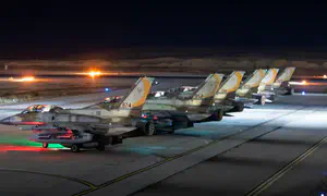 Israeli Air Force fighter jets heading out for strikes in Iran