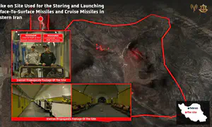 IDF hits Iranian missile site featured in regime propaganda video