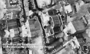 Strike on Iran's nuclear headquaters in Tehran