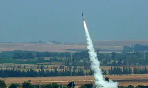 Missiles launched from Iran toward Israel