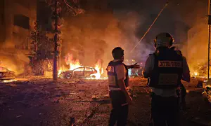 Missiles fall in north and south, 11 injured