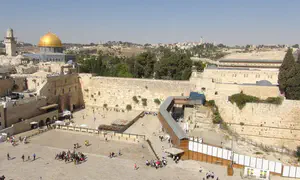 The people of Israel unite in prayer from the Western Wall