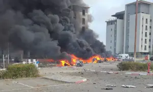 Up to three missiles fired from Iran