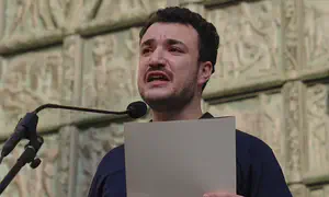 Freed student Mahmoud Khalil joins NYC anti-Israel rally