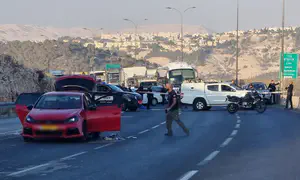 Thief takes car as owner hides from missile attack