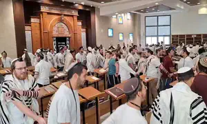 צפו: הישיבות באמירת הלל שלם בברכה