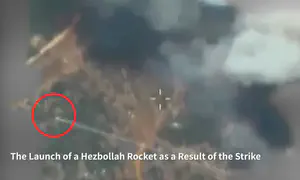 'Hezbollah rocket caused damage to civilian building in Lebanon'