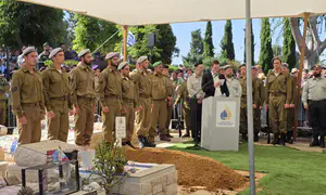 Sergeant Yisrael Natan Rosenfeld is laid to rest