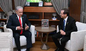 Herzog sends Netanyahu to Washington with full support