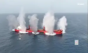 Houthis release footage of sinking British ship