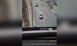 Terrorist turns toward bus stop and runs over soldiers