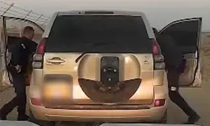 Вот как был пойман безрассудный водитель. Видео