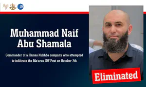 Nukhba commander who took part in Oct. 7 attack eliminated