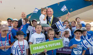 Watch: 225 new immigrants land in Israel