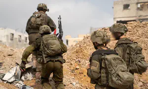 Four IDF brigades maneuvering near Gaza City