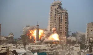 IDF strikes multi-story building in Gaza City