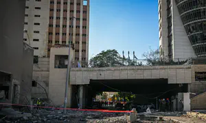 תיעוד חדש: הפגיעה ב'מגדל הטיל' בחיפה