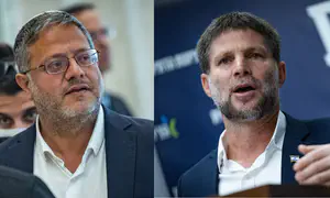 סקר: שוויון בין סמוטריץ' לבן גביר