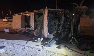 Robber dies in vehicle rollover