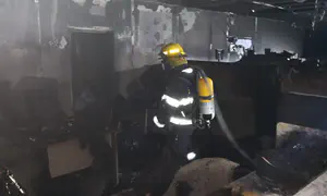 כבאים חילצו שתי לכודות בשריפה בביתר עילית