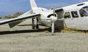 מטוס נחת על רכב נוסע בכביש מהיר בפלורידה