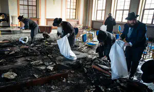 Historical synagogue torched in antisemitic attack
