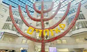 Самая большая в мире ханукия из воздушных шаров