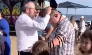 Раввин Шлангер с Матильдой за несколько минут до резни