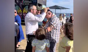 Rabbi Eli Schlanger and Matilda - before both were murdered