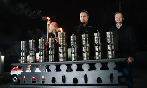 Глава украинской разведки зажег ханукальные свечи