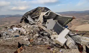Border Police demolished structures in Israeli homestead